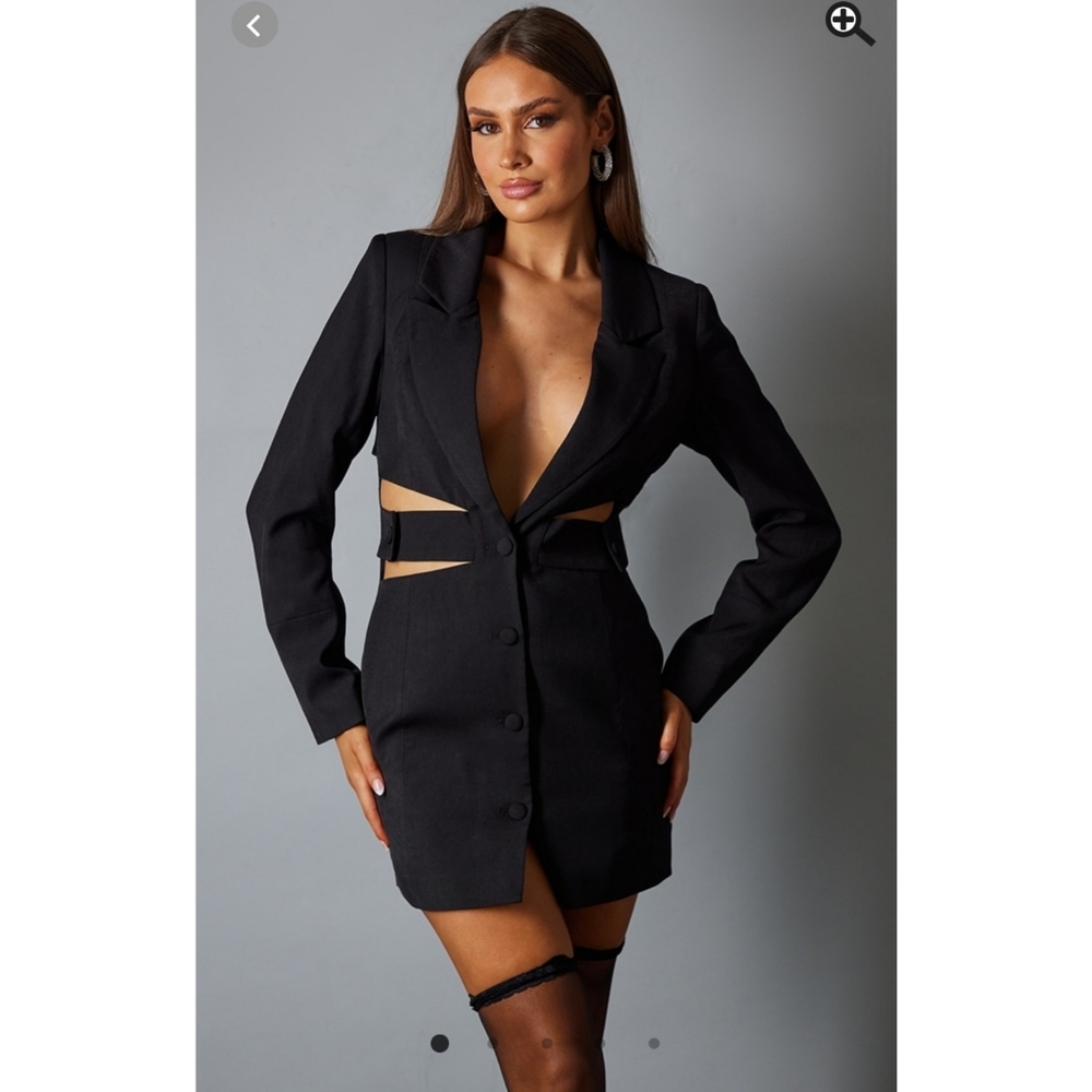 Black blazer dress
